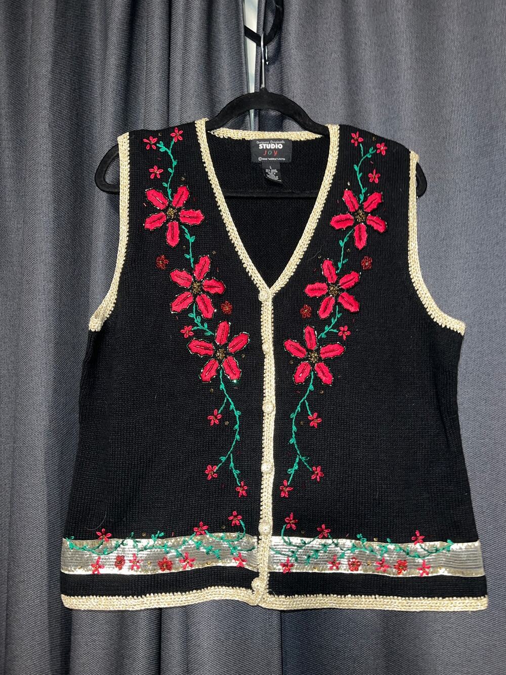 Ugly Christmas Sweater Xmas Vest Size Large